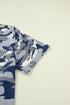 Camouflage Print Western Crew Neck Short Sleeve Tee