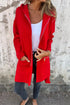 Casual Stretch Zip Up Hooded Coat