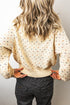 Geometric Print Button Front Long Sleeve Graphic Cardigan