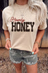 Howdy Honey Western Letter Print Graphic Tee