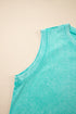 Mineral Wash Tank Top Split Skirt Two Piece Dress