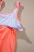 Whip Stitch Detail Peplum Tankini Set