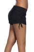 Adjustable Side Tie Wide Waistband Swim Shorts