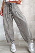 Southern Belle Striped Drawstring Loose Denim Pants