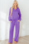 Active Collared Pullover And Central Seam Pant Set