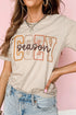 Embroidered Slogan Short Sleeve Typography Graphic Tee