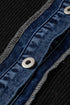 Drop Shoulder Placket Paneling Shirt Collar Long Sleeve Cardigan