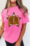 Touchdown Slogan Lettering Graphic Art T Shirt