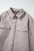 Casual Flap Pocket Turn Down Collar Buttoned Jacket