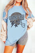 Leopard Print Lightning Star Helmet Graphic Tee