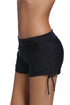 Adjustable Side Tie Wide Waistband Swim Shorts