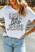 Polyester Camo Letter Print Short Sleeve Tee