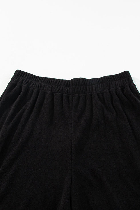 Elegant High Neck Sleeveless Vest Cargo Pants Two Piece Set