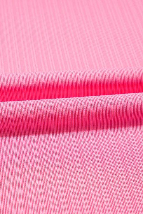 Textured Ruffle Trim Crop Vest Long Skirt Two Piece Dress