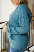 Viscose Ribbed Drop Shoulder Long Sleeve Top