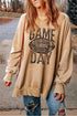 Oversized Mineral Wash Graphic Print Split Hem Sweatshirt