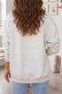 Boo Ghost Print Open Front Graphic Sweatshirt