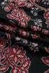 Retro Floral Print Long Sleeve Mesh Maxi Dress