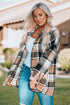 Exclusive Casual Print Buttoned Plaid Shacket
