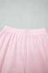 Striped Trim Mock Neck Pullover Drawstring Pants Outfit Pant Set