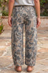 Camouflage Print Shift Ankle Length Denim Jeans