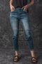 Distressed Denim Ripped Southern Belle Skinny Jeans