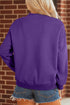 Cute Ghost Print Pullover Mock Neck Sweatshirt