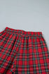 Letter Print Top Elastic Waist Pocket Shorts Lounge Set