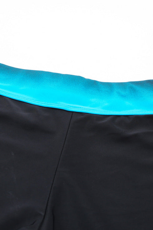 Striped Empire Waist Tankini Top With Boy Shorts