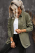 Cotton Raw Hem Distressed Denim Shirt Jacket