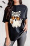 Polyester Cotton Ghost Graphic Transfer Printing Tee