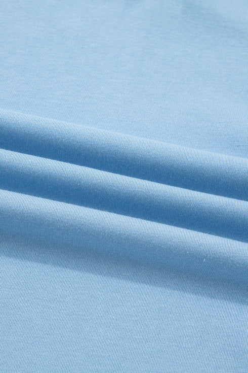 Polo Collar Snap Button Short Sleeve Scalloped Mini Dress