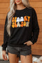 Embroidered Graphic Long Sleeve Round Neck Pullover Sweatshirt