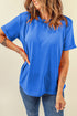 Soft Stretch Blend Crew Neck Short Sleeve Tee