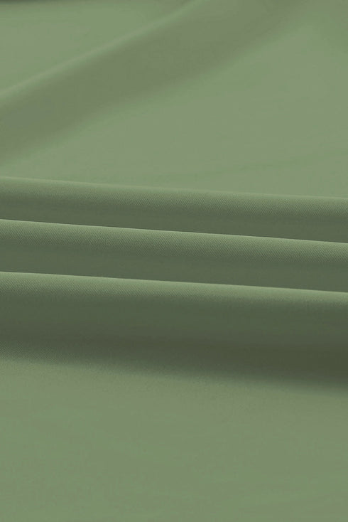 Solid Active Criss Cross Waist Flared Swim Skirt Bottoms