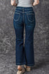 High Rise Ripped Straight Leg Western Denim Jeans