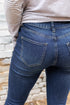 Exclusive Distressed Stretch Denim Flare Jeans