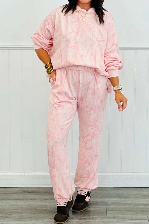 Camo Print Mock Neck Jogger Pant Set