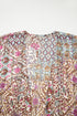 Bohemian Mixed Print Open Front Draped Kimono