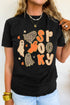 Spooky Ghost Print Short Sleeve Graphic Tee