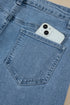 Denim Side Seam Rivet Ankle Length Jeans