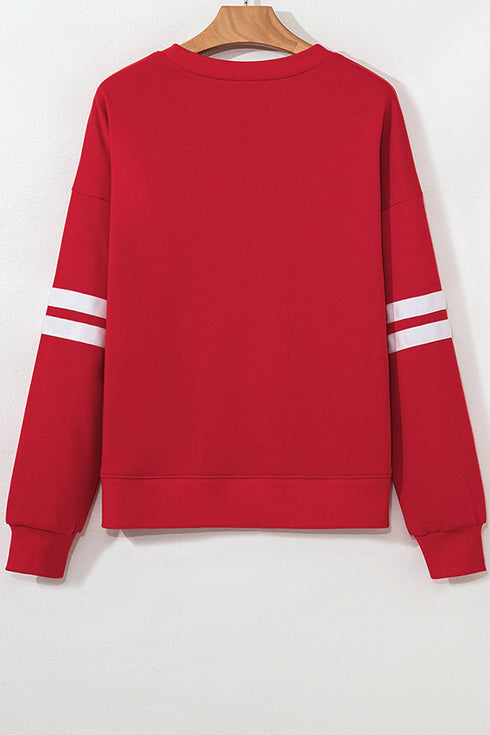 Polyester Cotton Alabama Letter Print Graphic Sweatshirt