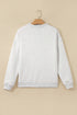 High Neck Ribbed Cuff And Hem Sweatshirt