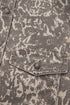 Abstract Camo Print Raw Hem Long Sleeve Collared Jacket
