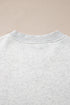 High Neck Ribbed Cuff And Hem Sweatshirt