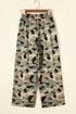 Camouflage Print Street Fashion Drawstring Shift Pants