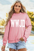 Wwjd Amen Double Sided Printed Mock Neck Reversible Sweatshirt
