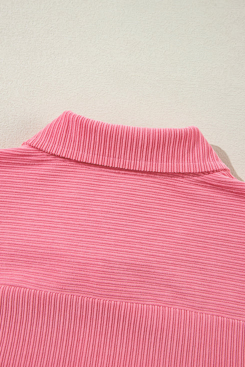 Casual Corduroy Flap Detail Button Up Split Jackets