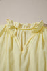 Cotton Blend Ruffle Trim V Neck Sleeveless Tank Top