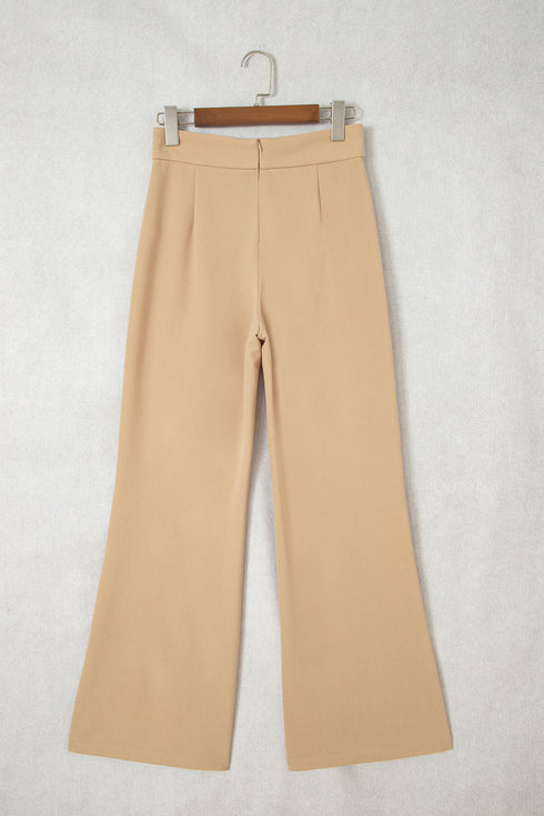 High Waist Full Length Regular Fit Pants